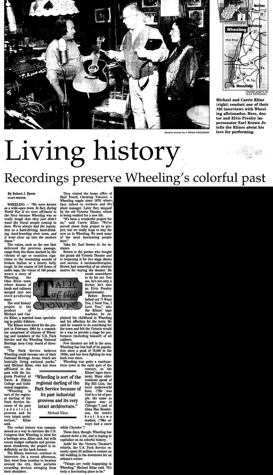 Living History from the Charleston Gazette (Charleston, WV)